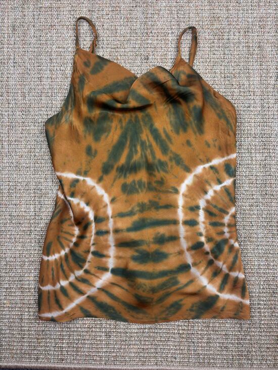 Young Fabulous & Broke Tops - Young Fabulous & Broke Tie Dye Tank | Medium | Brown Green